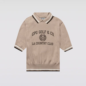 【Sample】COLLEGE LOGO POLO KNIT SS