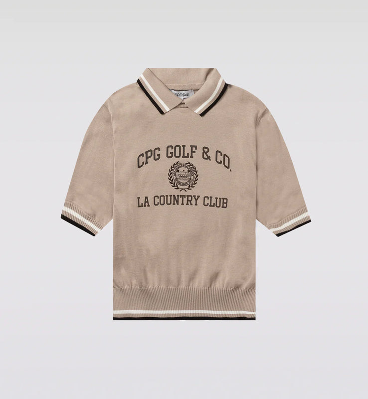 【Sample】COLLEGE LOGO POLO KNIT SS