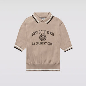 【Sample】COLLEGE LOGO POLO KNIT SS