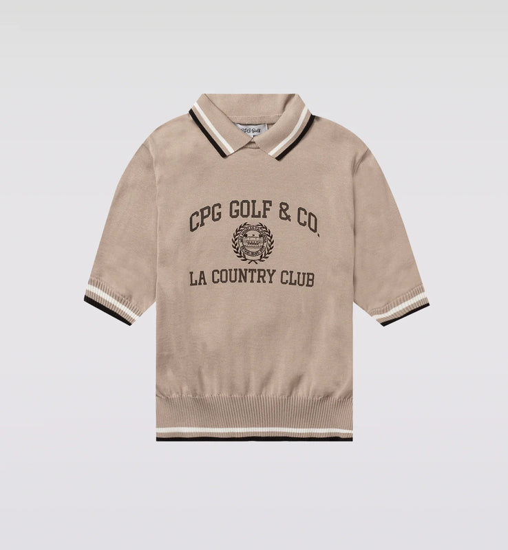 【Sample】COLLEGE LOGO POLO KNIT SS