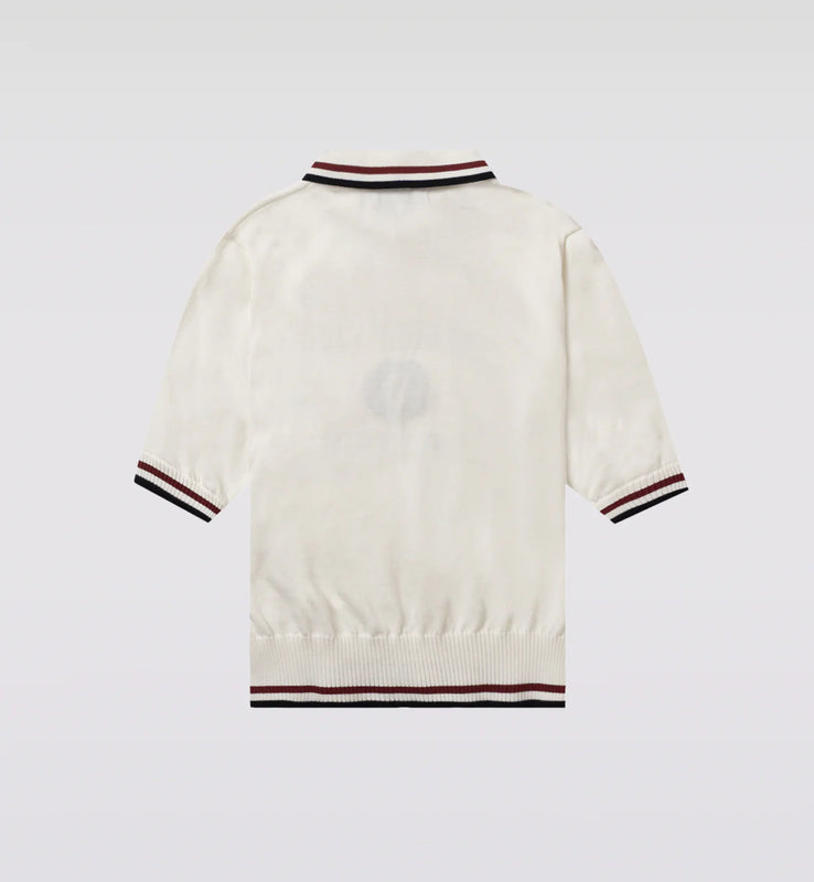 【Sample】COLLEGE LOGO POLO KNIT SS