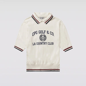 【Sample】COLLEGE LOGO POLO KNIT SS