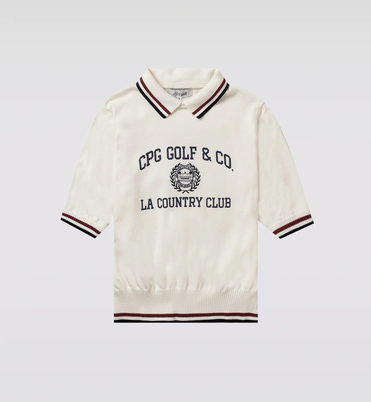 【Sample】COLLEGE LOGO POLO KNIT SS