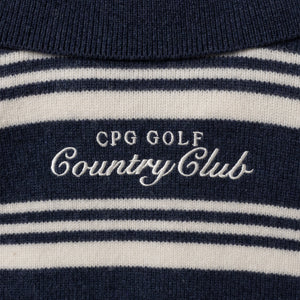 BORDER POLO ZIP LS-SAMPLE-