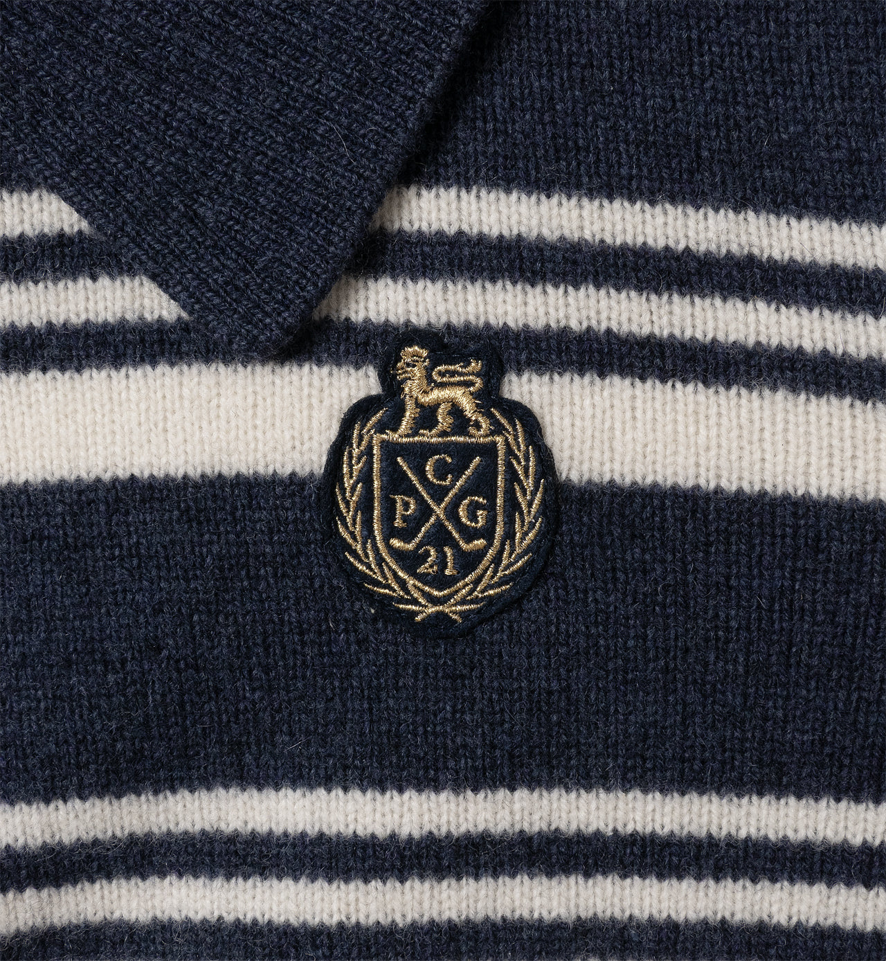 BORDER POLO ZIP LS-SAMPLE-