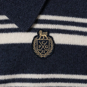 BORDER POLO ZIP LS-SAMPLE-