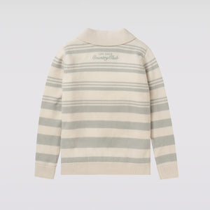 【Sample】BORDER POLO ZIP LS