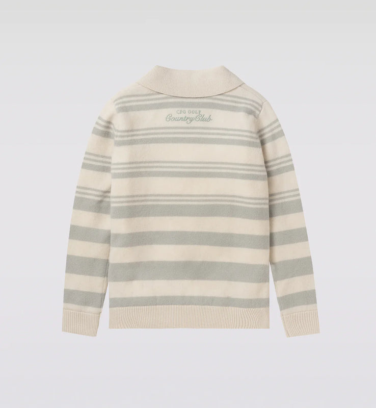 【Sample】BORDER POLO ZIP LS