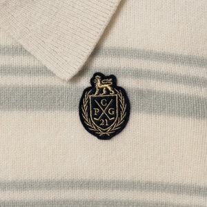 BORDER POLO ZIP LS-SAMPLE-