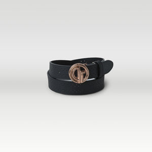 【9월 9일 이후 출하】 Round logo buckle belt(라운드 로고 버클 벨트)