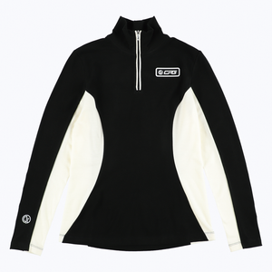 ハイネックバイカラーモックネック