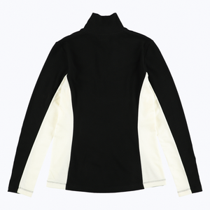 ハイネックバイカラーモックネック