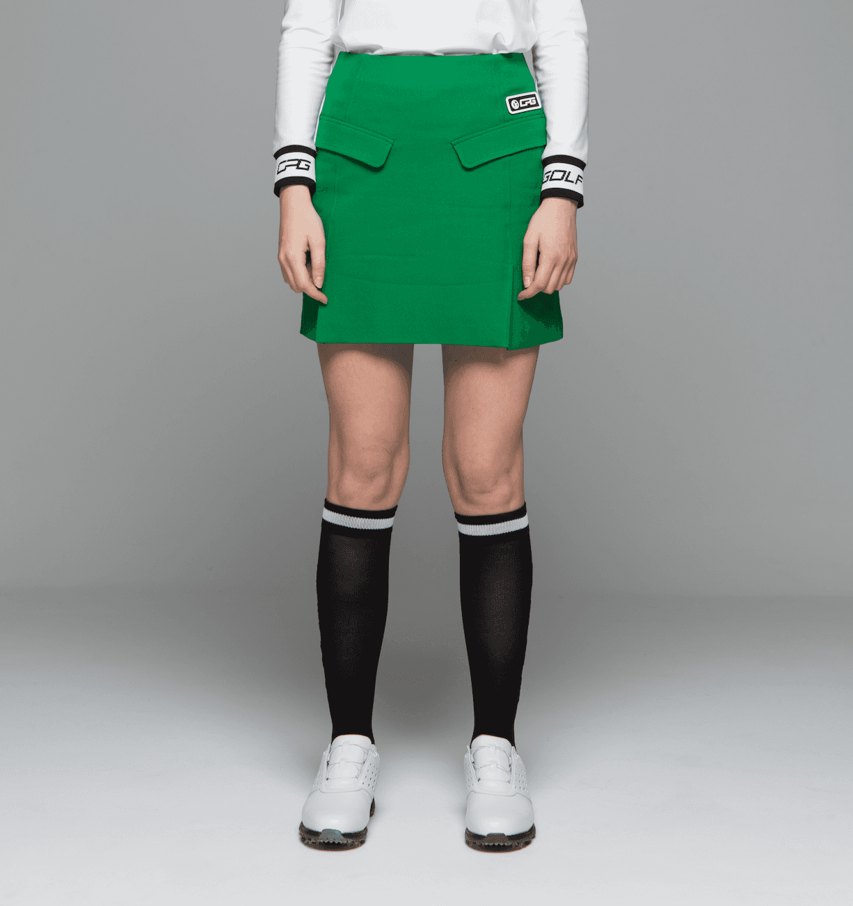 CPGGOLF ブラッシュライニングスカート ホワイト brushed lining skirt（ブラッシュライニングスカート） – CPG