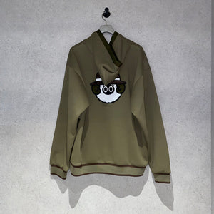 【new arrival】HONEYCOMB HOODIE SHEEP LOGO (背中刺繍あり) | MEN-SAMPLE-