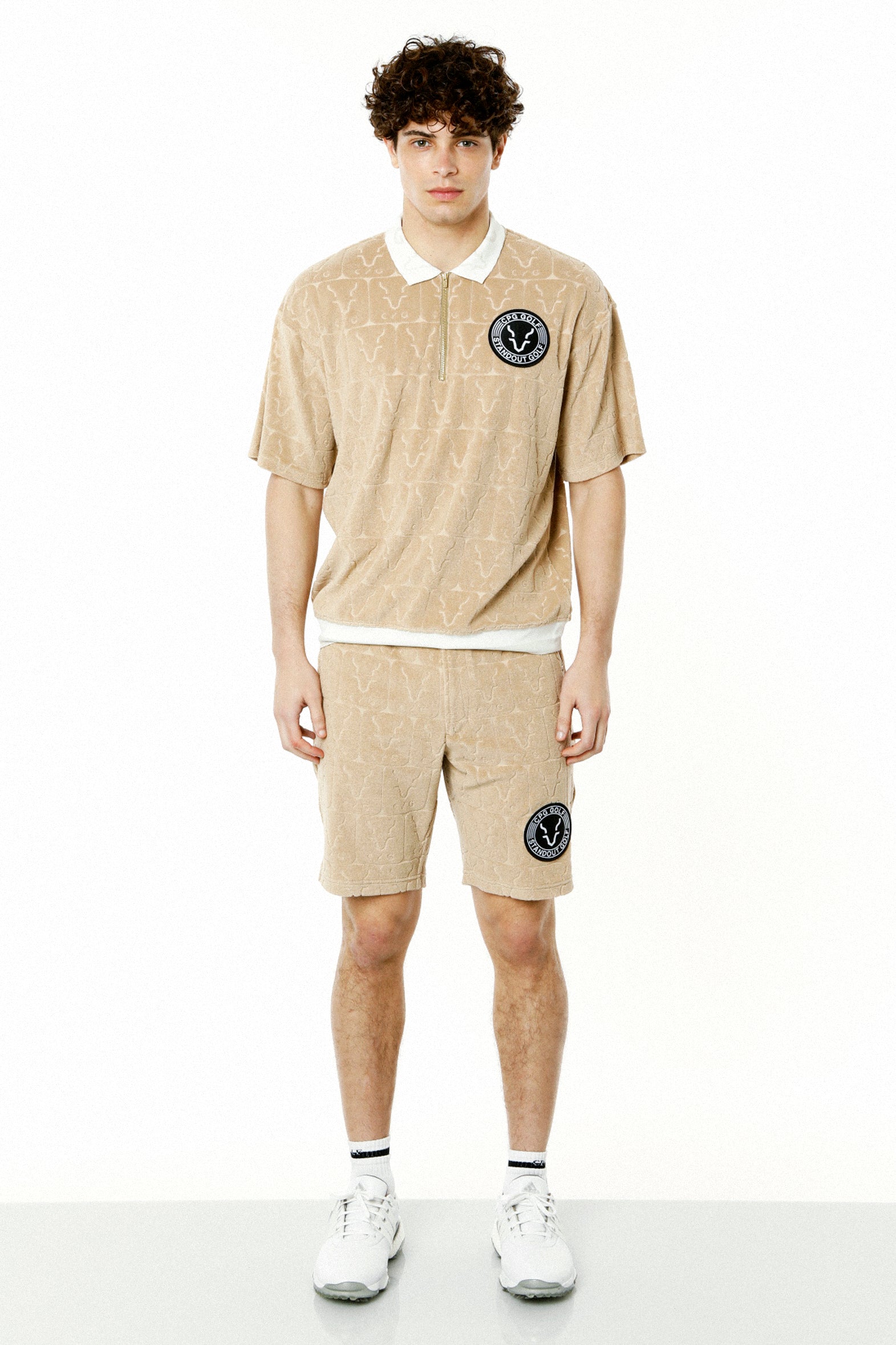 【Sample】ロゴJQ柄パイル ショートパンツ | MEN