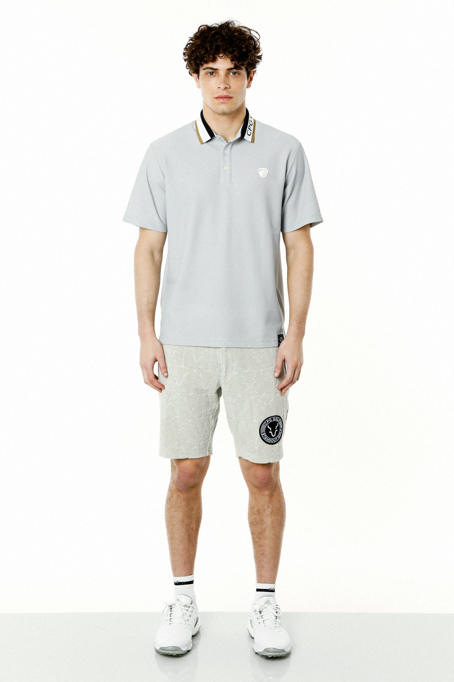 【Sample】ロゴJQ柄パイル ショートパンツ | MEN