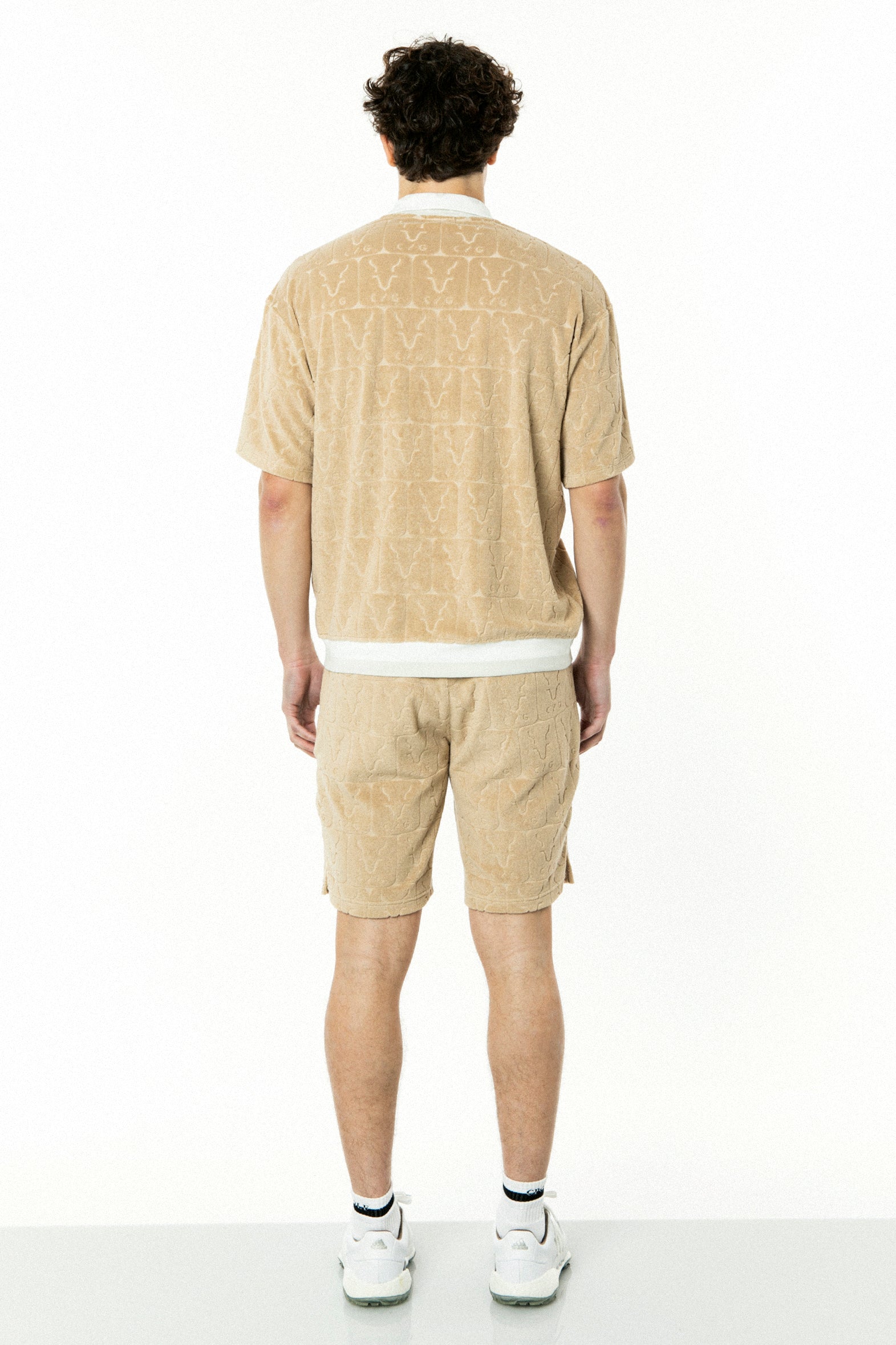 【Sample】ロゴJQ柄パイル ショートパンツ | MEN