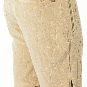 ロゴJQ柄パイル ショートパンツ