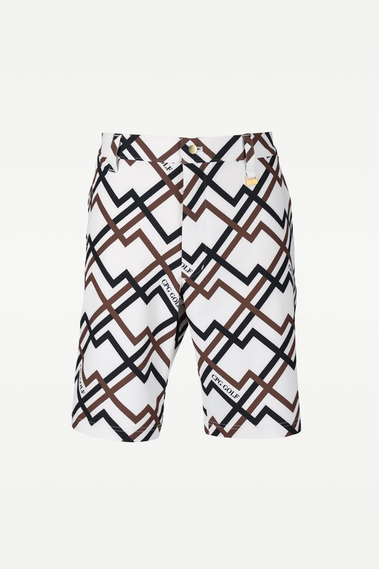 ジオメトリックプリントショートパンツ