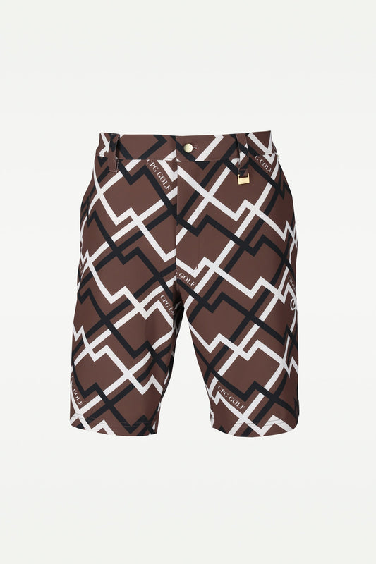 ジオメトリックプリントショートパンツ