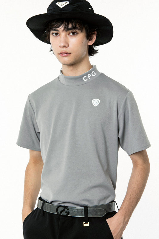 モックネックショートスリーブ  CPGゴルフ メンズ 半袖 Tシャツ ゴルフウェア