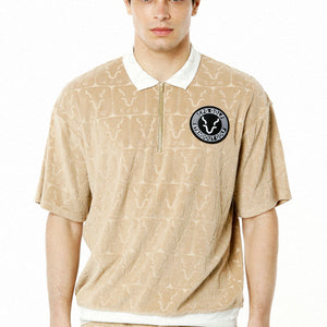 ロゴJQ柄パイル Jip UPシャツ