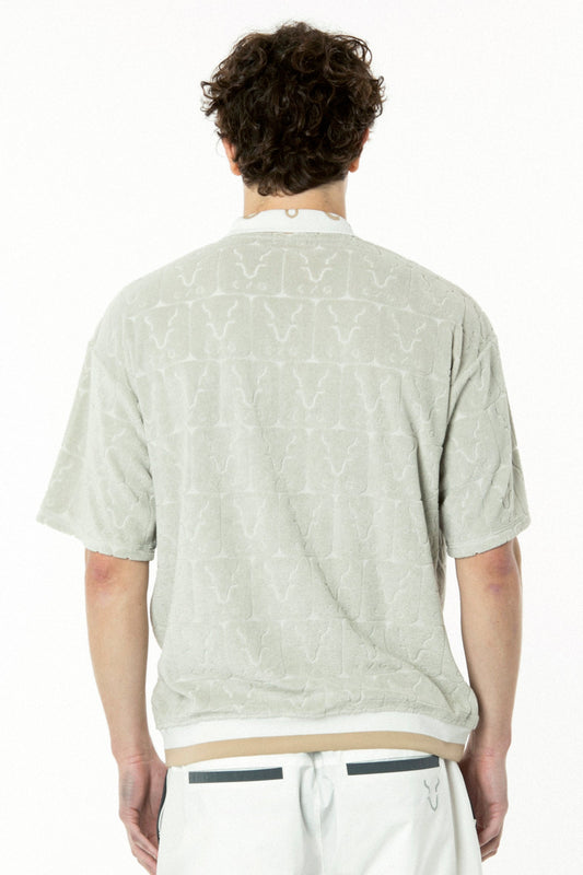 ロゴJQ柄パイル Jip UPシャツ