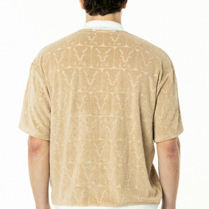 ロゴJQ柄パイル Jip UPシャツ