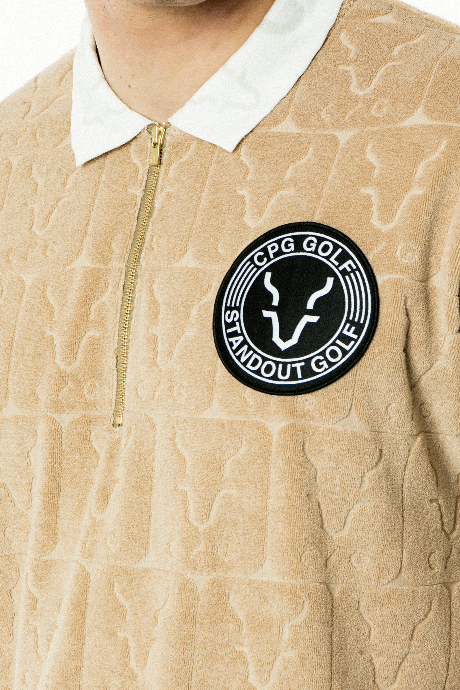 【Sample】ロゴJQ柄パイル Jip UPシャツ | MEN