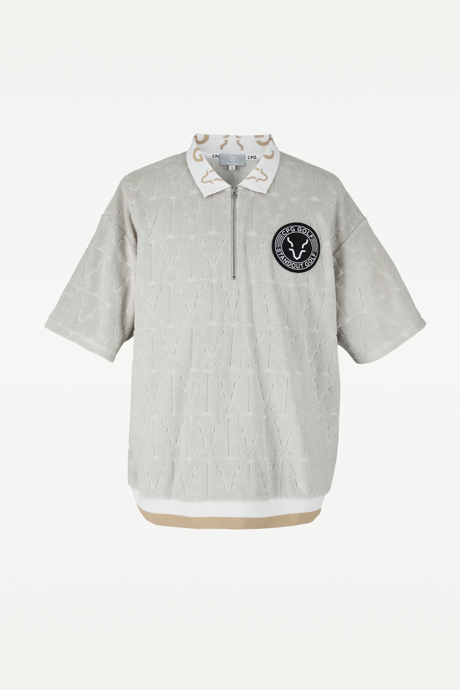 【Sample】ロゴJQ柄パイル Jip UPシャツ | MEN