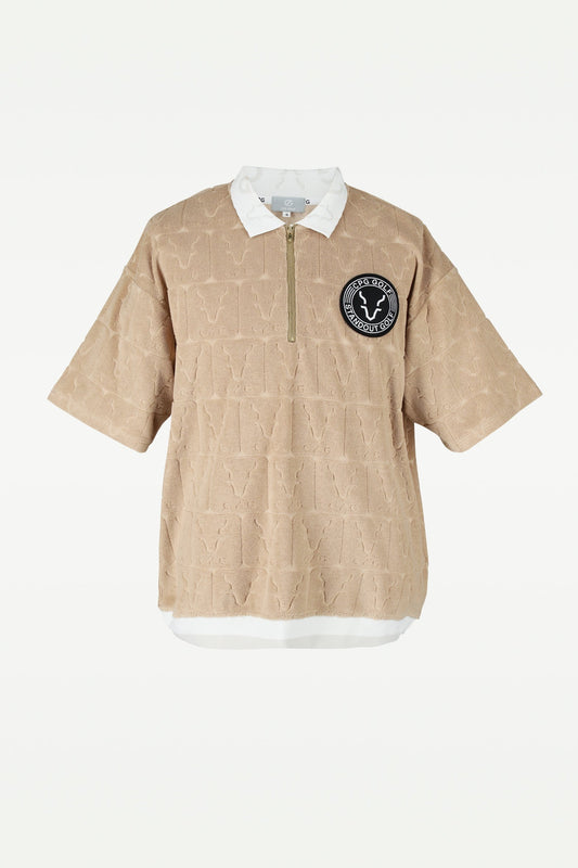 ロゴJQ柄パイル Jip UPシャツ