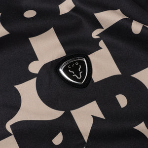 70’S調タイポグラフィプリントモックネックSS | MEN-SAMPLE-