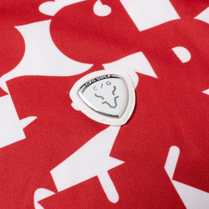 70’S調タイポグラフィプリントモックネックSS | MEN-SAMPLE-