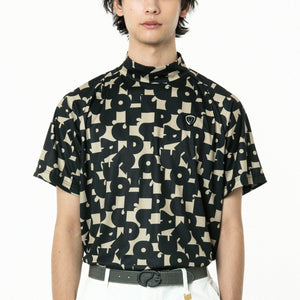 7’S調タイポグラフィプリントモックネックSS（ショートスリーブ）｜MEN