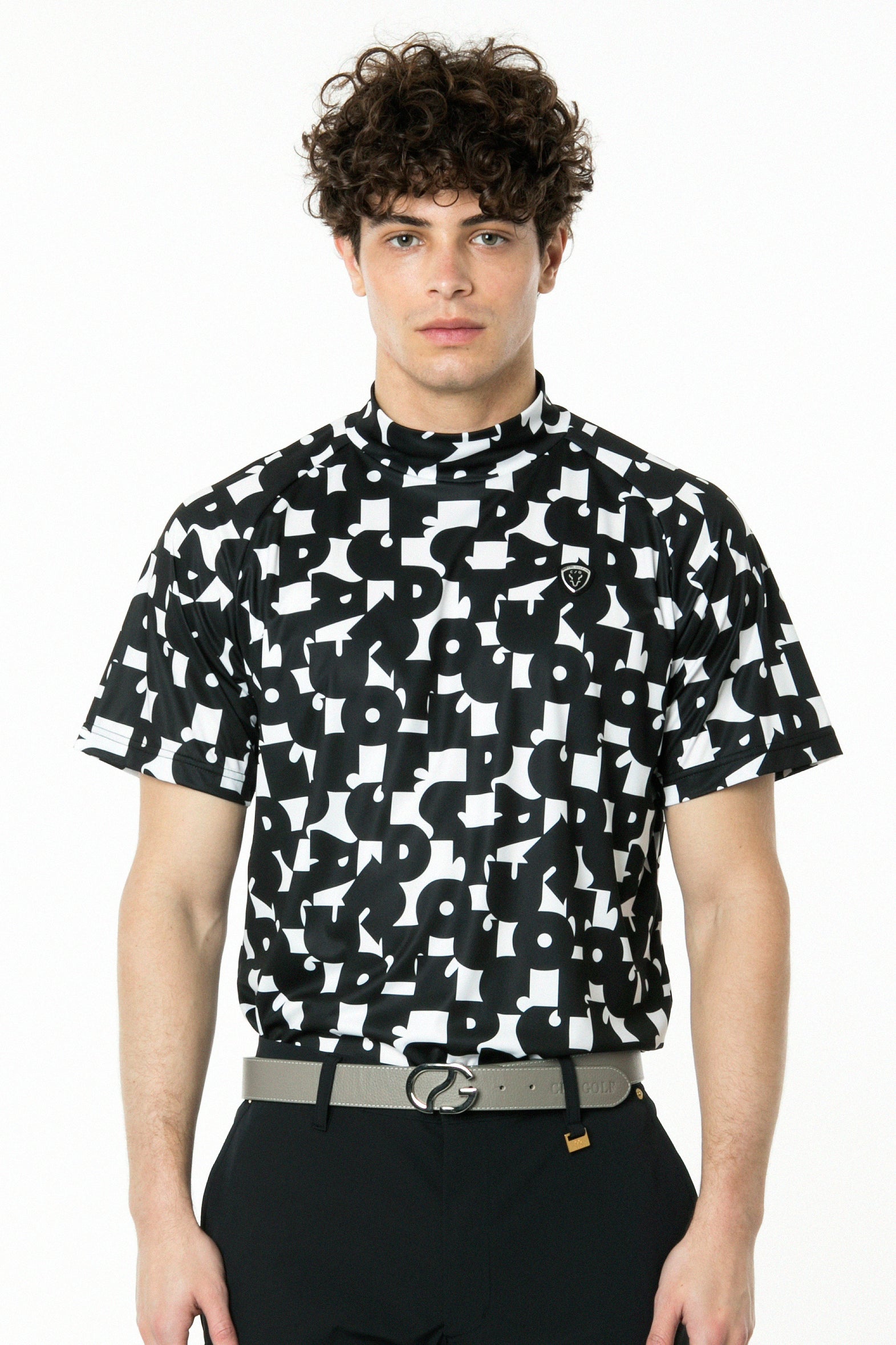 【Sample】70’S調タイポグラフィプリントモックネックSS | MEN