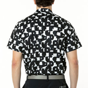 7’S調タイポグラフィプリントモックネックSS（ショートスリーブ）｜MEN