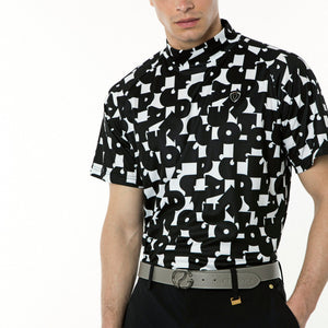 7’S調タイポグラフィプリントモックネックSS（ショートスリーブ）｜MEN