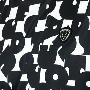 7’S調タイポグラフィプリントモックネックSS（ショートスリーブ）｜MEN