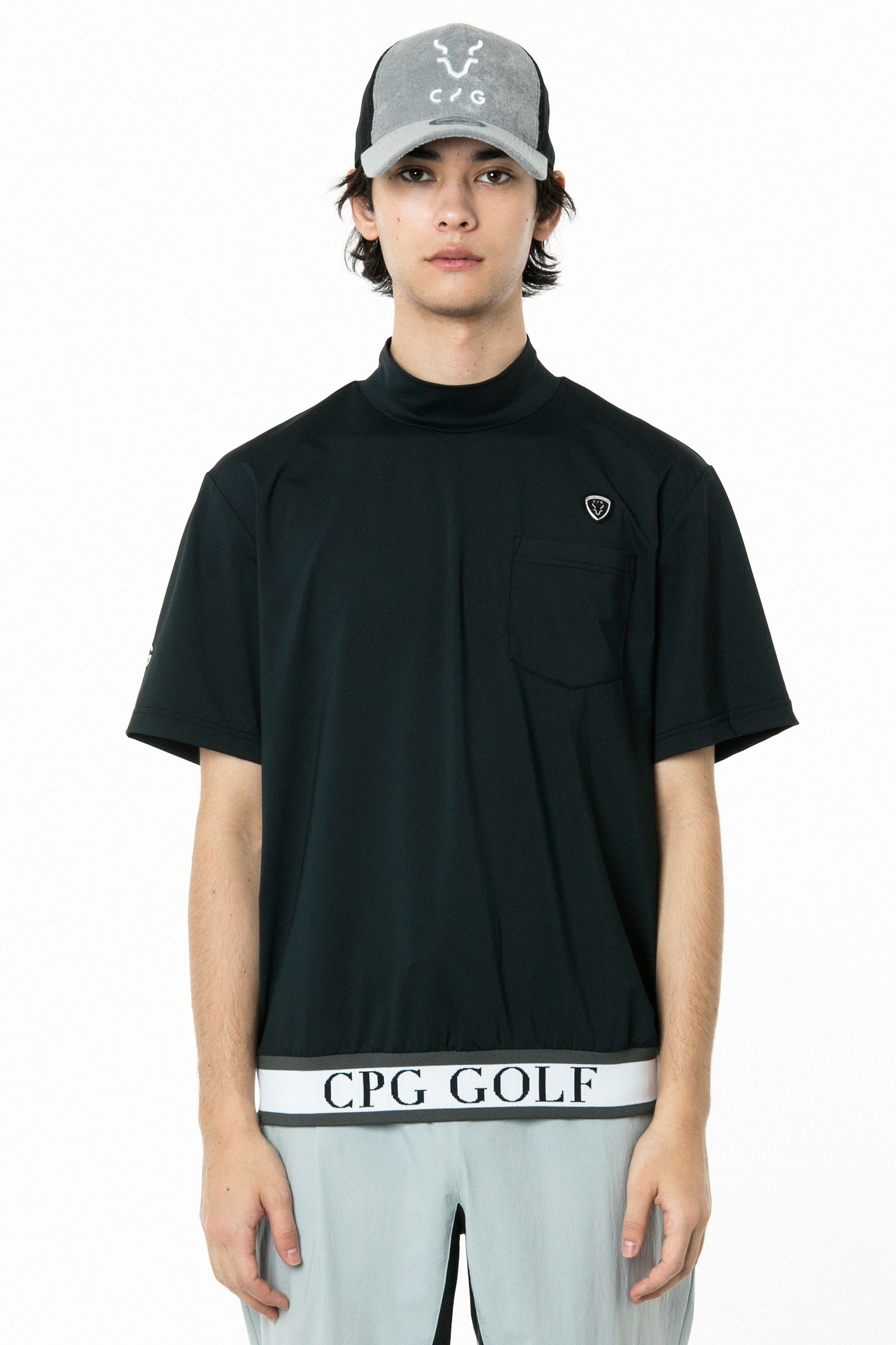 【Sample】裾JQテープ付きモックネックSS | MEN