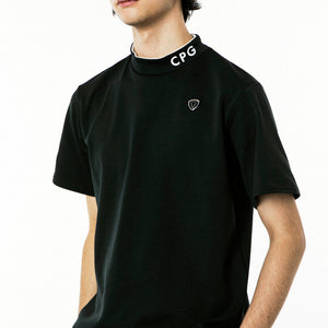 裾JQテープ付きモックネックSS（ショートスリーブ）