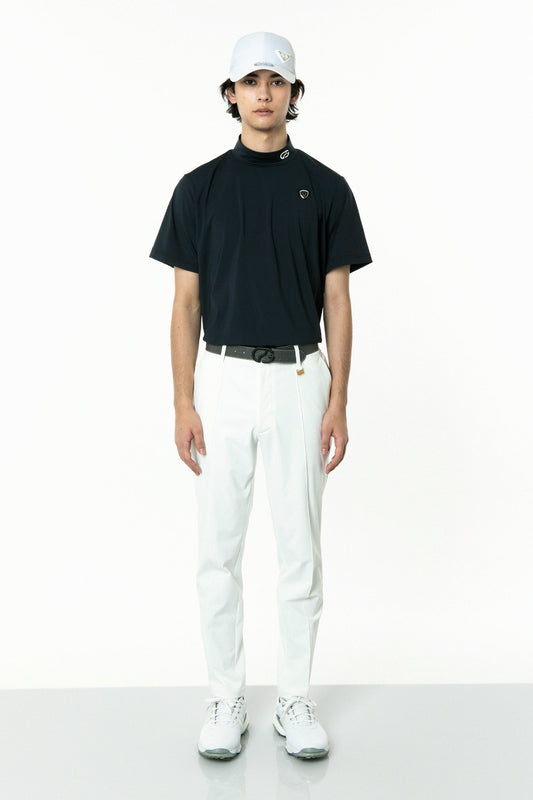 ロゴパイピングつきモックネックシャツ CPGゴルフ メンズ 半袖 Tシャツ ゴルフウェア