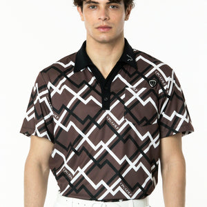 ジオメトリックプリントスキッパーSS（ショートスリーブ）