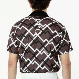 ジオメトリックプリントスキッパーSS（ショートスリーブ）