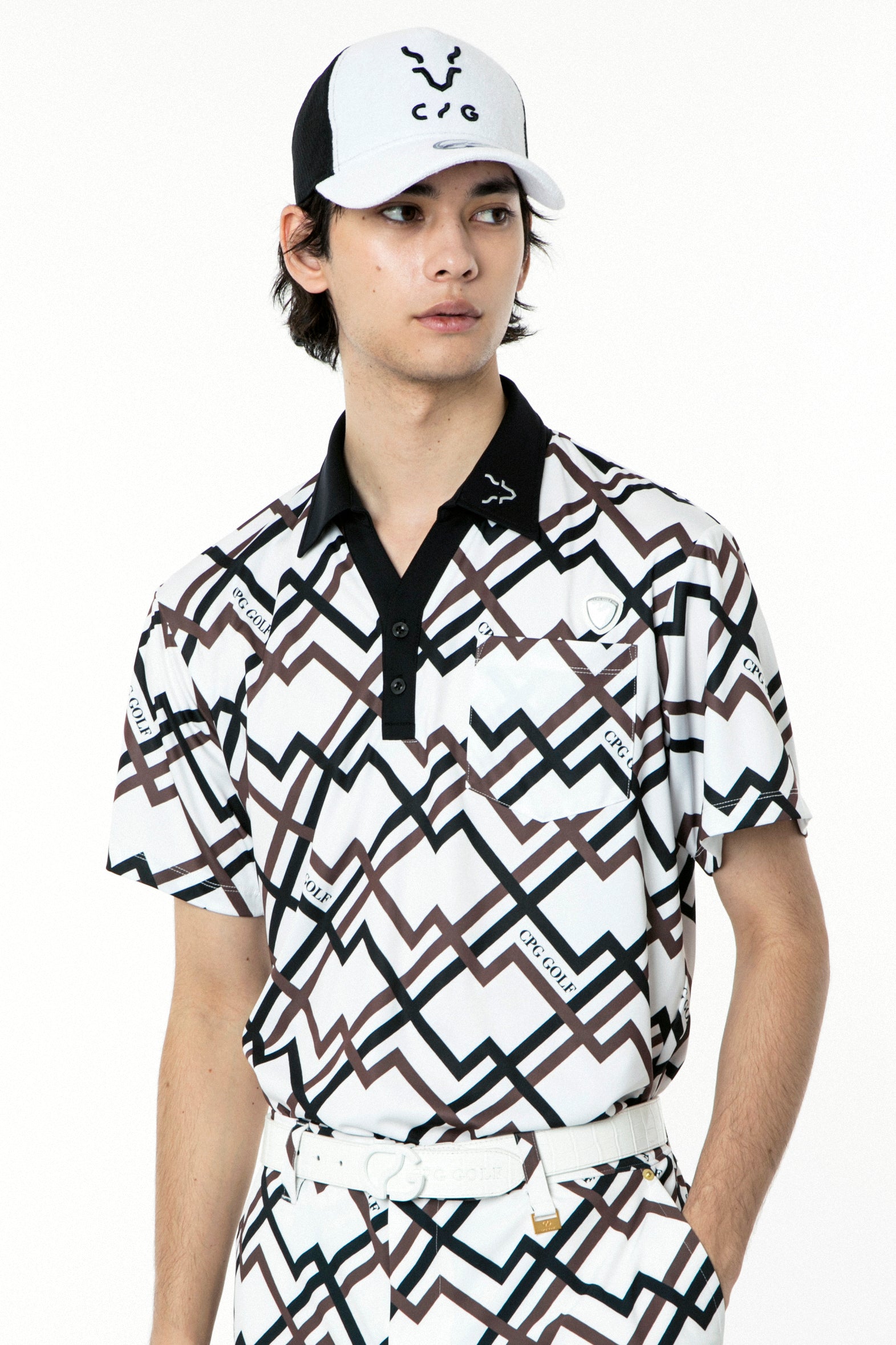 【Sample】ジオメトリックプリントスキッパーSS | MEN