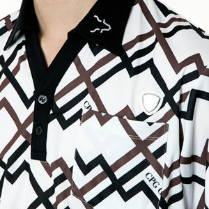 ジオメトリックプリントスキッパーSS（ショートスリーブ）