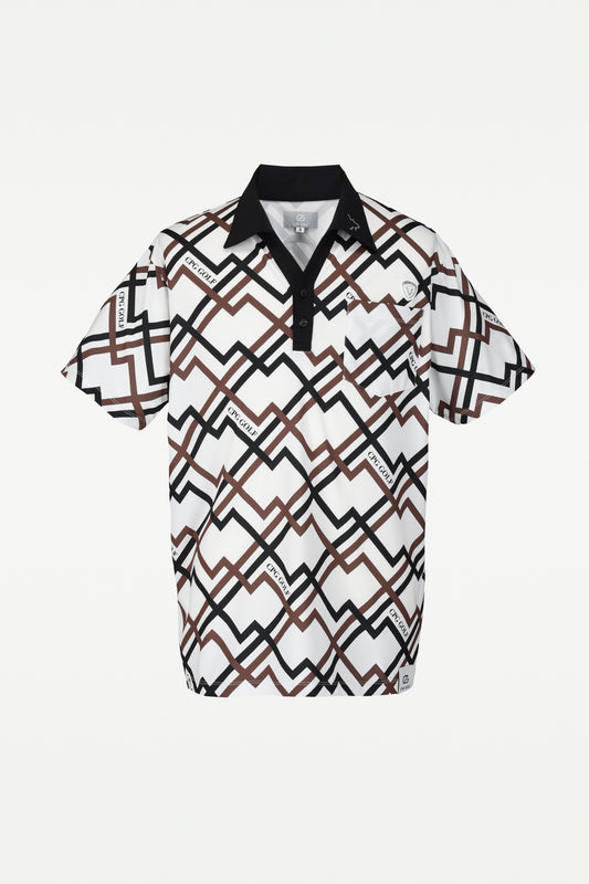 【Sample】ジオメトリックプリントスキッパーSS | MEN