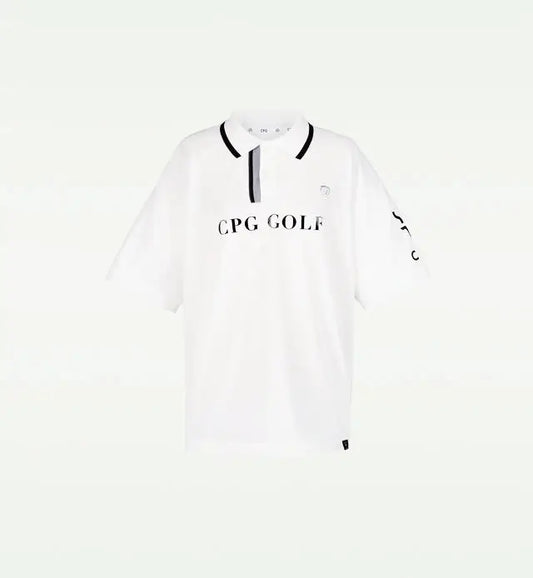 ゴルフウェア メンズ トップス Tシャツ 半袖 ポロSS ホワイト