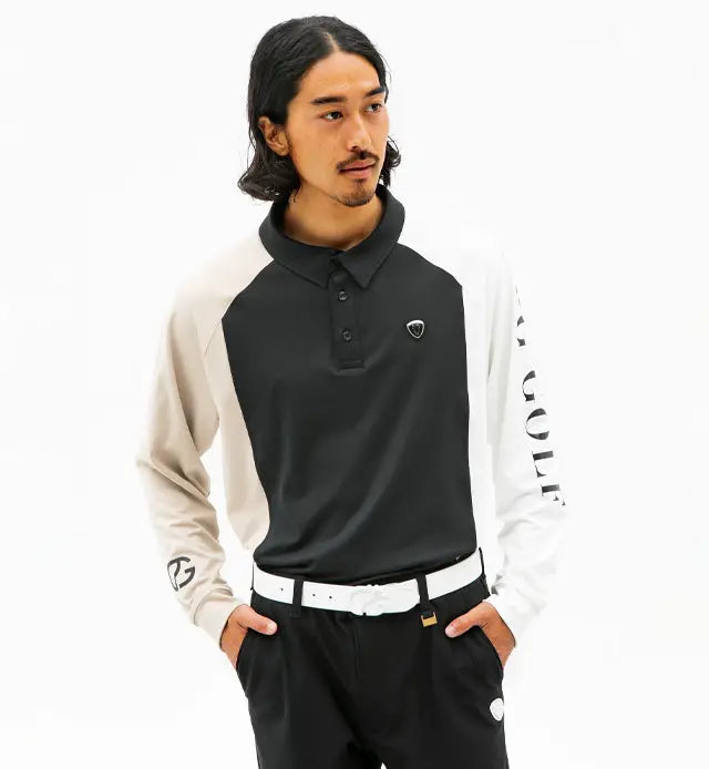 カラーブロックポロLS｜MEN