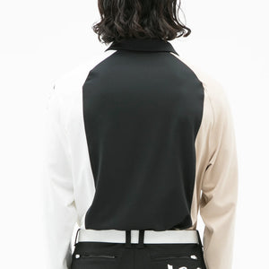 カラーブロックポロLS｜MEN