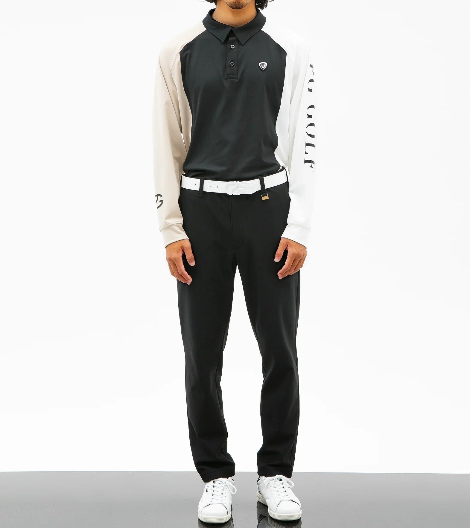 カラーブロックポロLS｜MEN